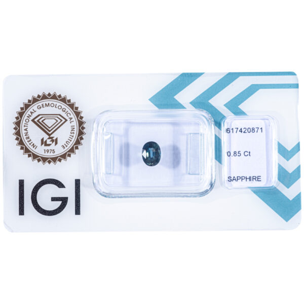 IGI Certificate No Treatment Natural Blue Sapphire 0.85 ct. - Image 4