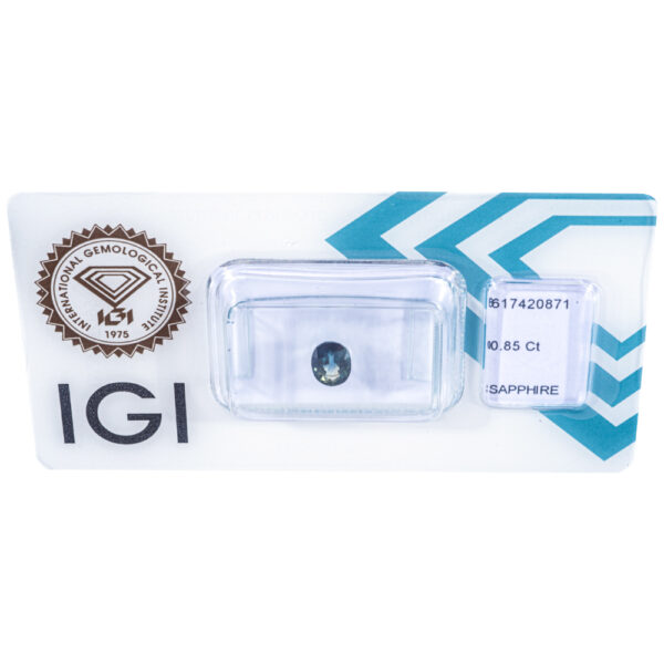 IGI Certificate No Treatment Natural Blue Sapphire 0.85 ct. - Image 8