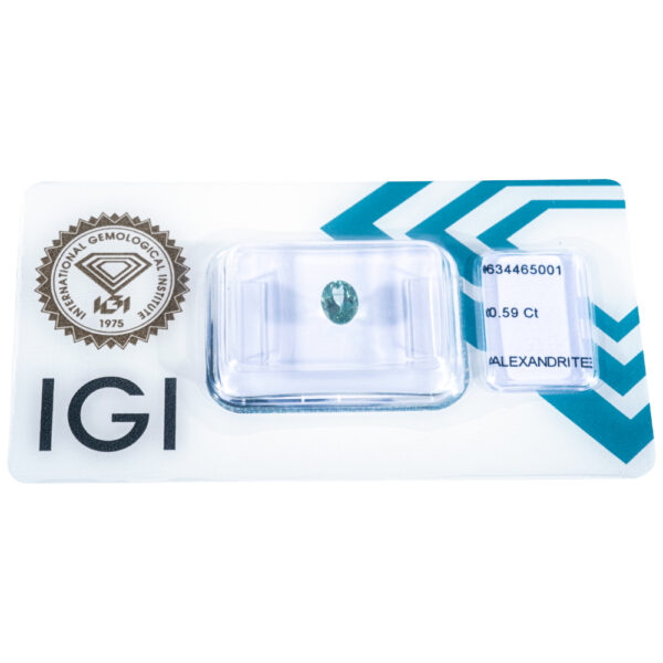 IGI Certified Color Change Alexandrite 0.59 ct. - Image 6