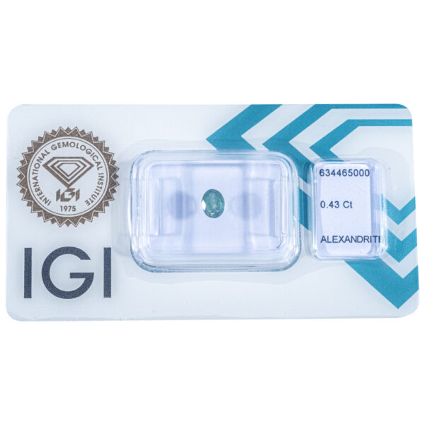 IGI Certified Color Change Alexandrite 0.43 ct. - Image 9