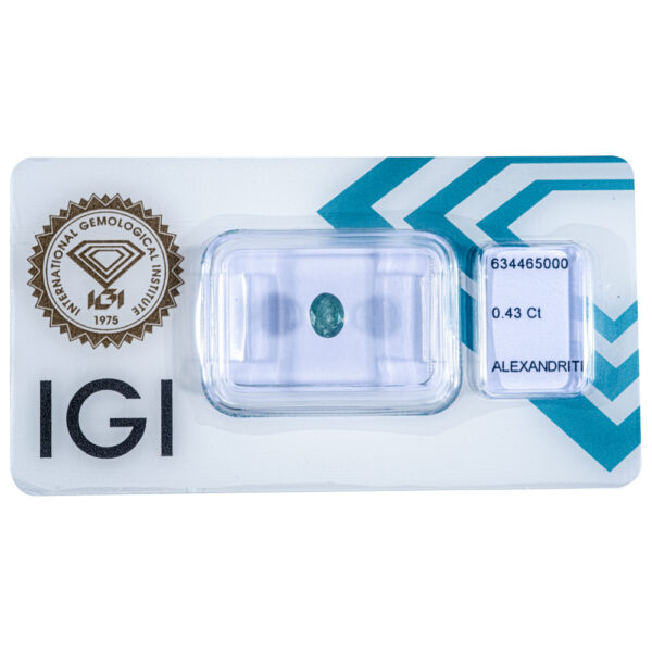 IGI Certified Color Change Alexandrite 0.43 ct. - Image 2