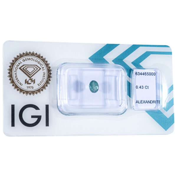 IGI Certified Color Change Alexandrite 0.43 ct. - Image 6