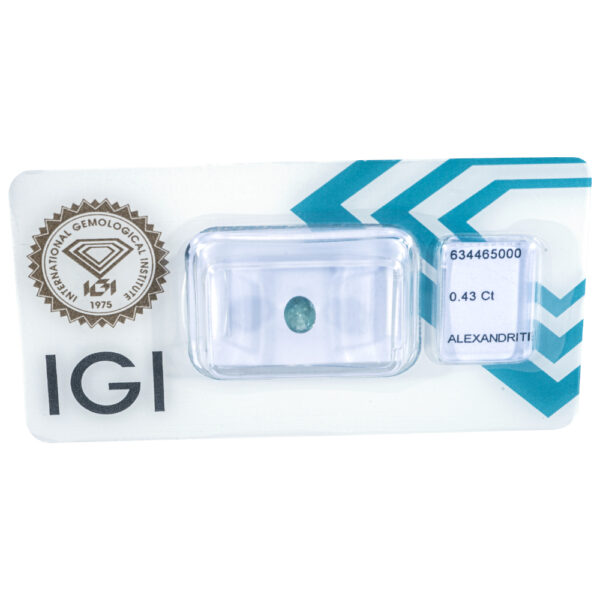 IGI Certified Color Change Alexandrite 0.43 ct. - Image 8