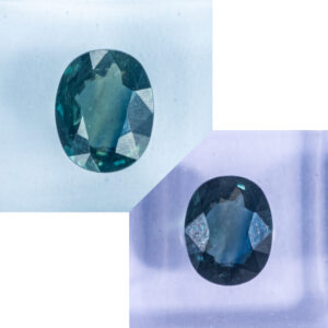 IGI Certificate No Treatment Color Change Sapphire 1.99 ct.