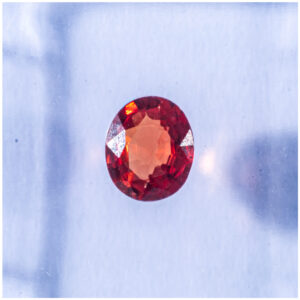 IGI Certificate Natural Orange Sapphire 0.34 ct.