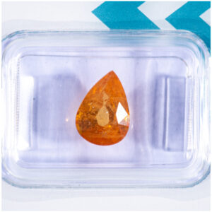 IGI Certificate Yellow Orange Sapphire 2.83 ct.