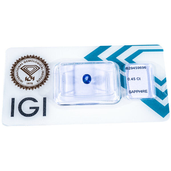 IGI Certificate Natural Blue Sapphire 0.45 ct. - Image 6