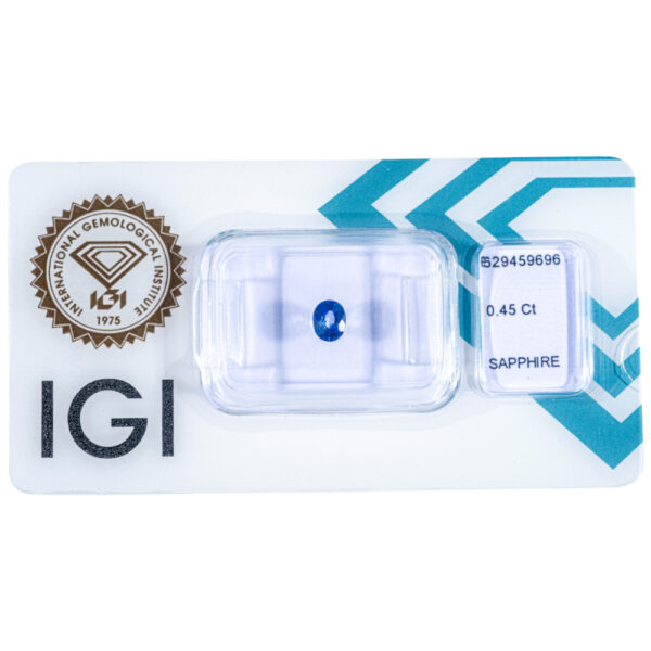 IGI Certificate Natural Blue Sapphire 0.45 ct. - Image 10