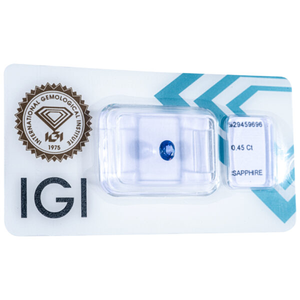 IGI Certificate Natural Blue Sapphire 0.45 ct. - Image 3