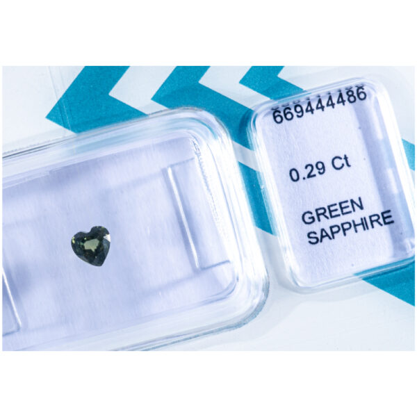 IGI Certificate Natural NO Treatment Green Sapphire 0.29 ct - Image 9