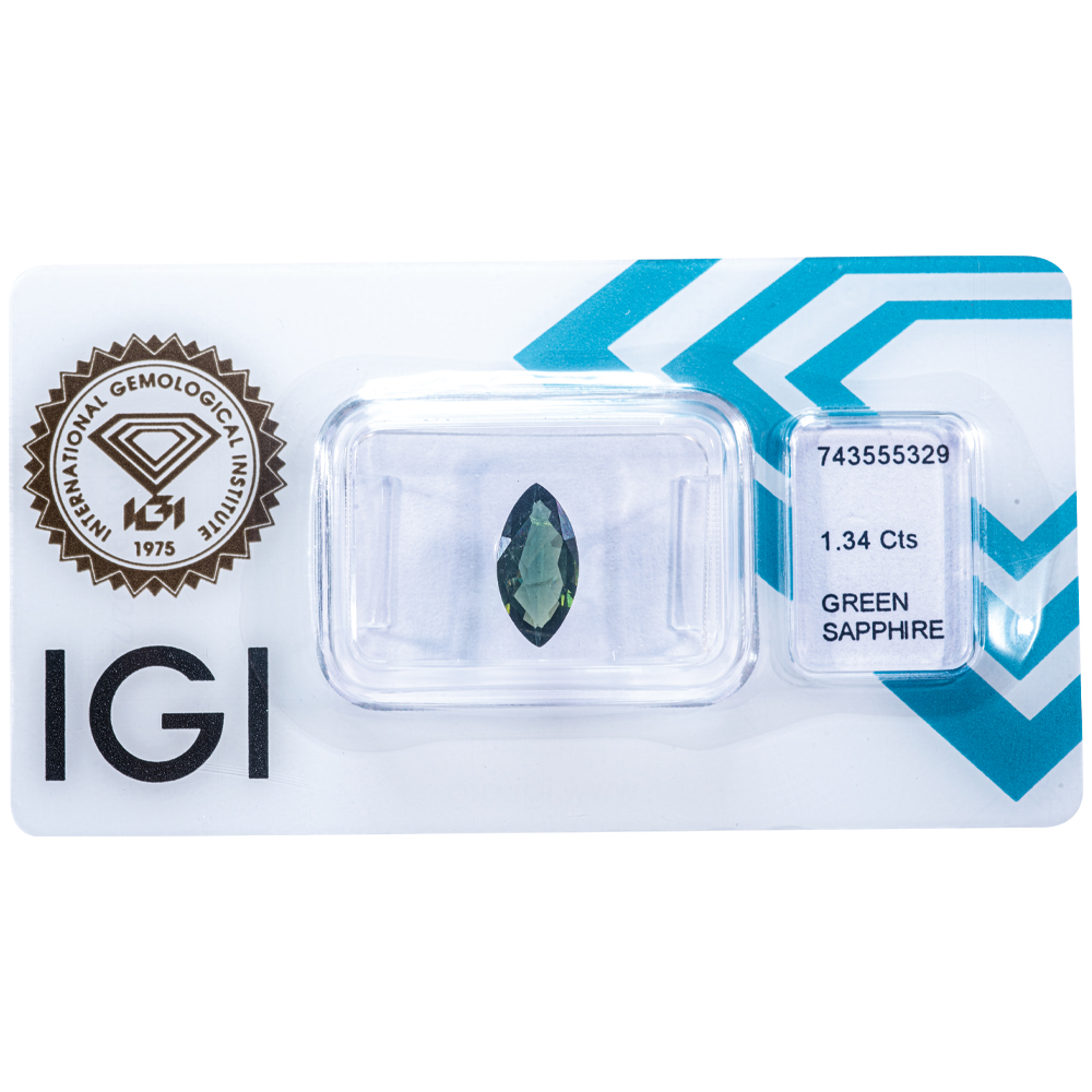 IGI Certificate Green Sapphire 1.34 ct. - Image 10