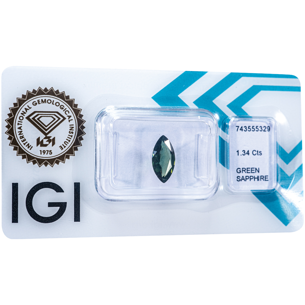 IGI Certificate Green Sapphire 1.34 ct. - Image 3