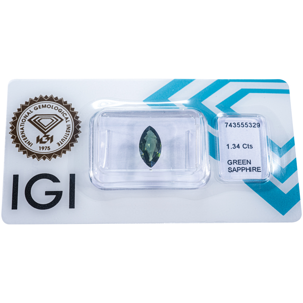 IGI Certificate Green Sapphire 1.34 ct. - Image 4