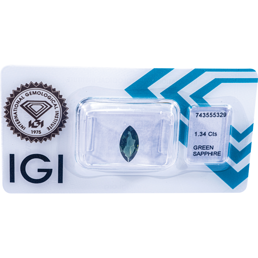 IGI Certificate Green Sapphire 1.34 ct. - Image 5