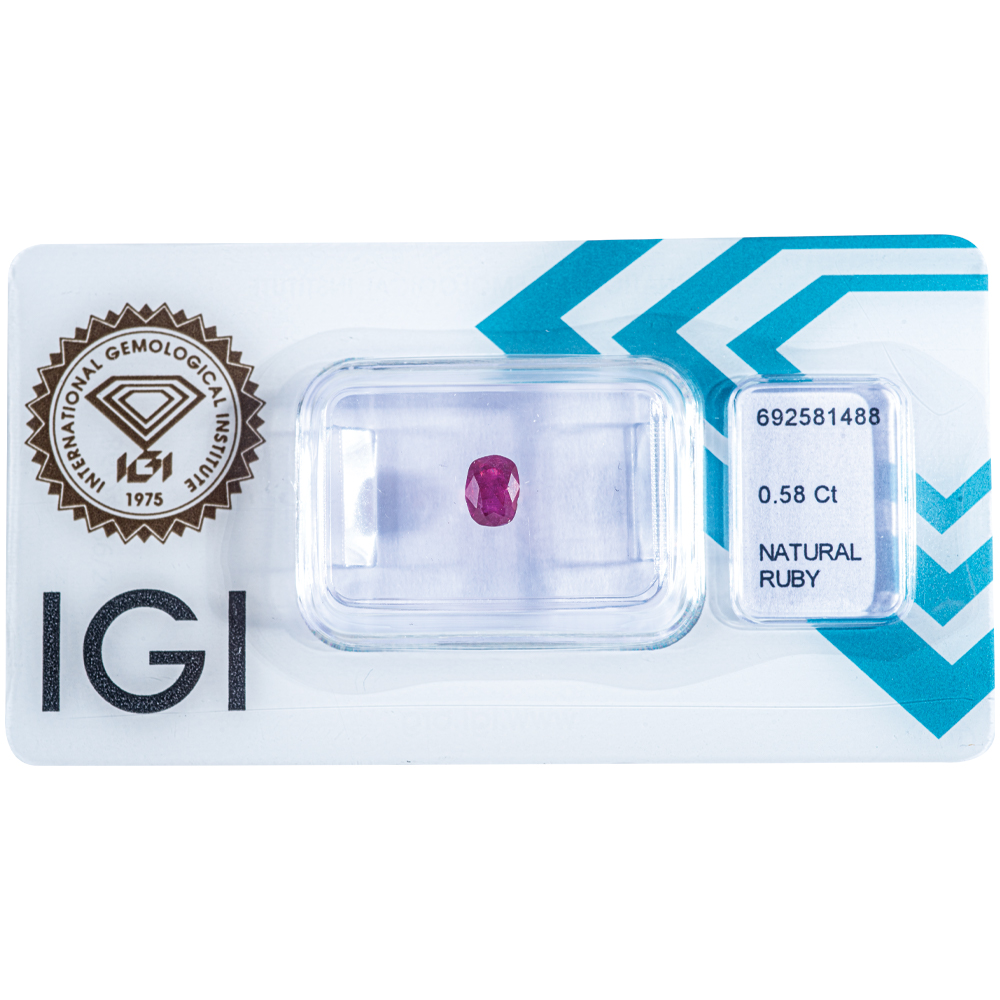 IGI Certificate Ruby 0.58 ct. - Image 5