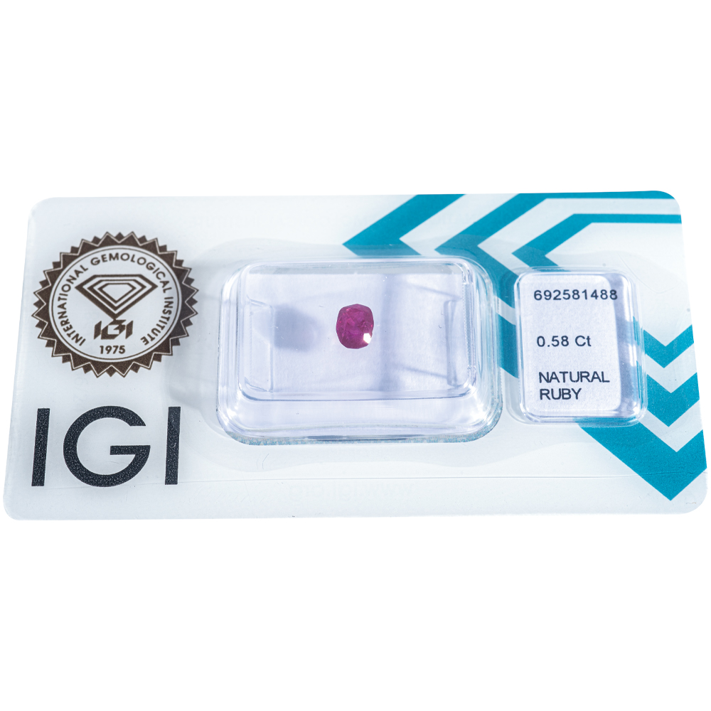IGI Certificate Ruby 0.58 ct. - Image 11