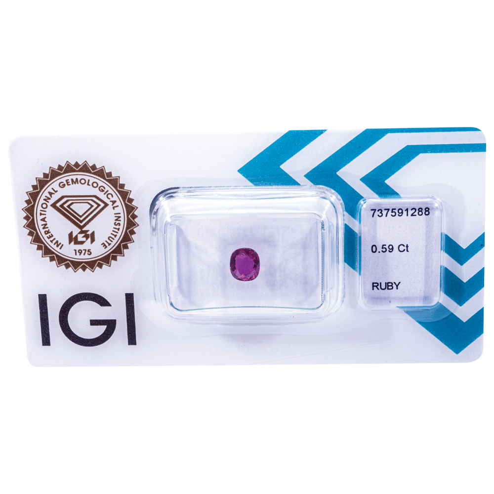 IGI Certificate NO Treatment Ruby 0.59 ct. - Image 6