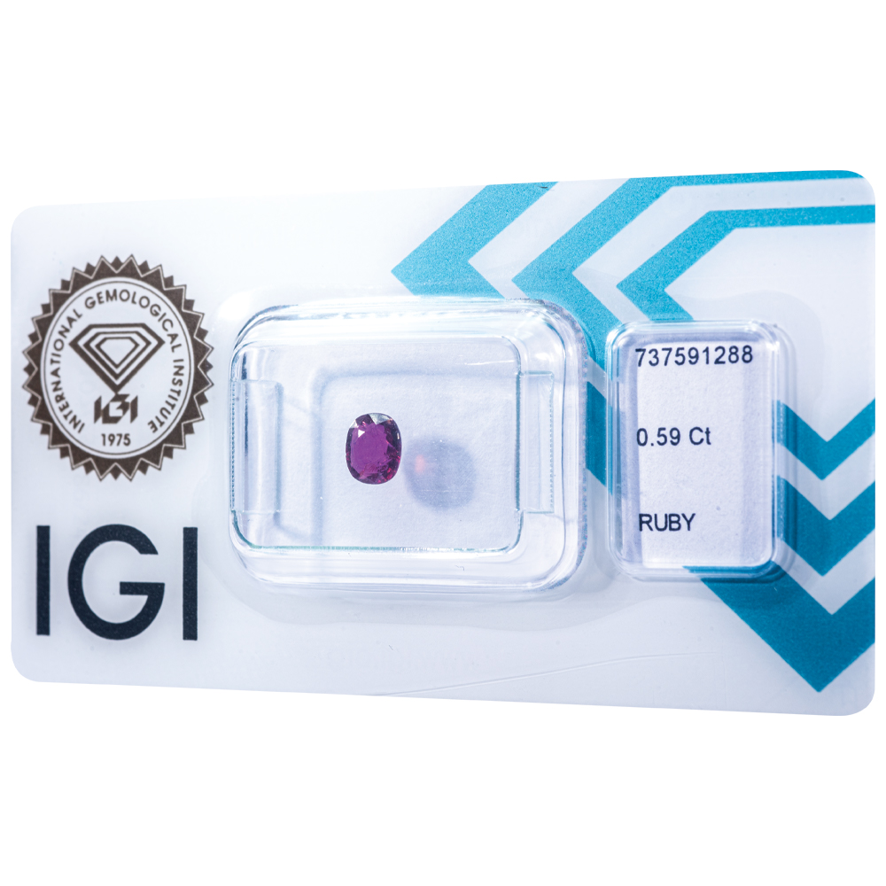 IGI Certificate NO Treatment Ruby 0.59 ct. - Image 4