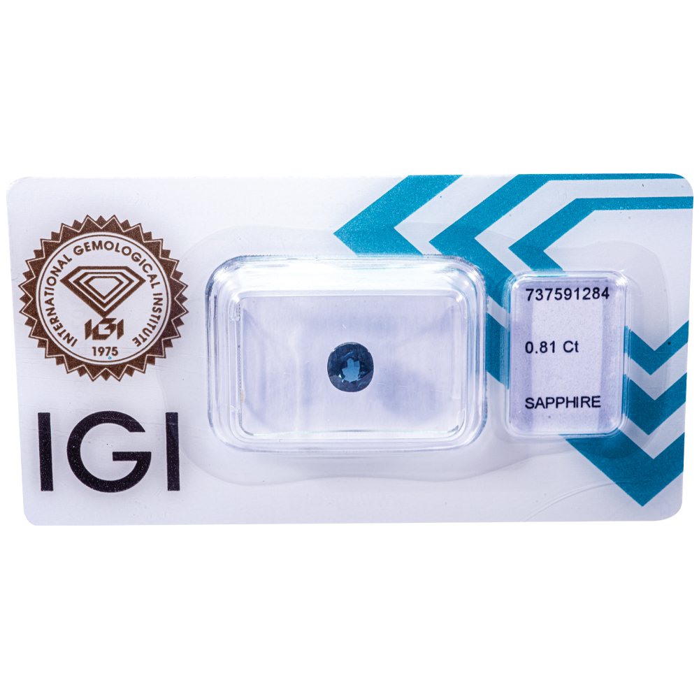 IGI Certificate Blue Sapphire 0.81 ct. - Image 6