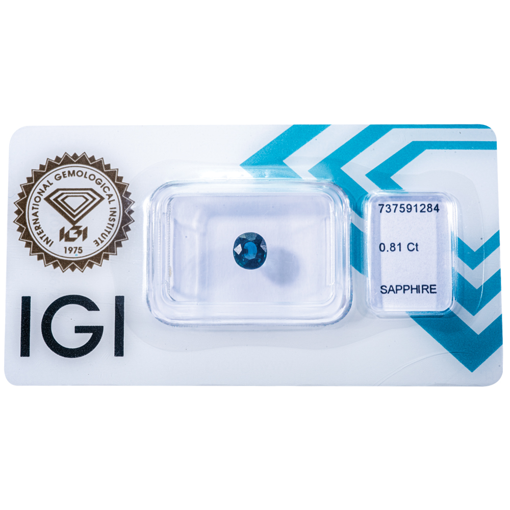 IGI Certificate Blue Sapphire 0.81 ct. - Image 10
