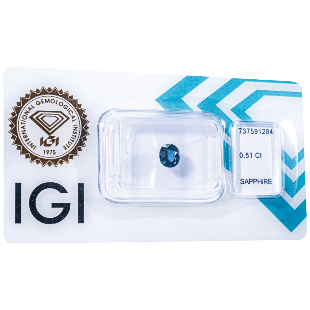 IGI Certificate Blue Sapphire 0.81 ct. - Image 3