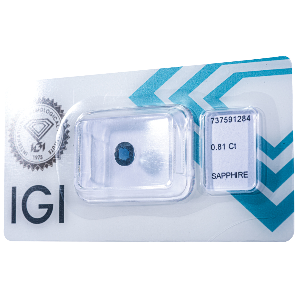 IGI Certificate Blue Sapphire 0.81 ct. - Image 4