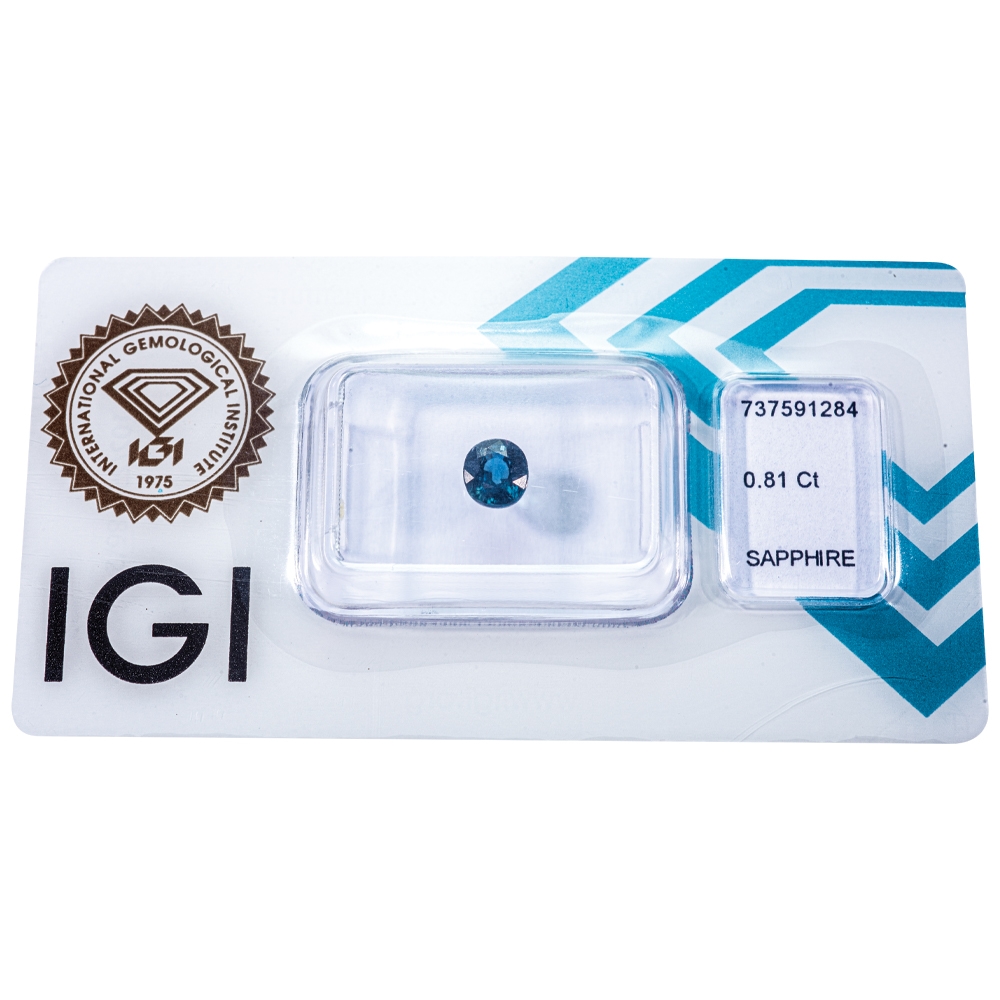 IGI Certificate Blue Sapphire 0.81 ct. - Image 5
